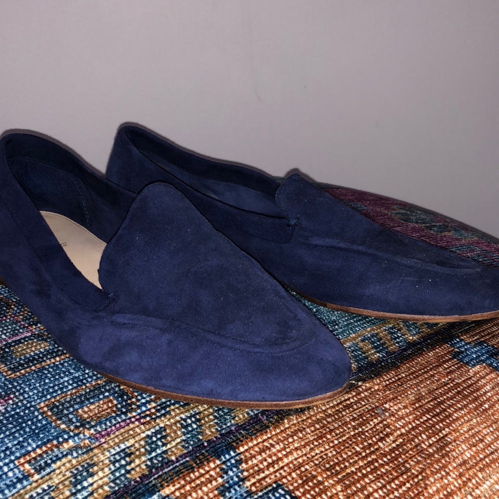 Navy blue loafers